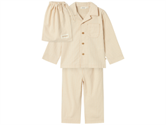 Lil Atelier turtledove striped pajamas